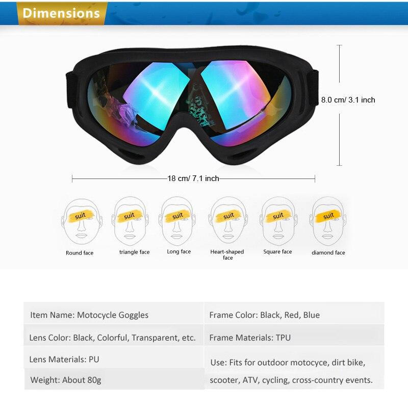 A pair of stylish UV400 cycling glasses with a multi-color frame, designed for outdoor sports and protection against UV rays.