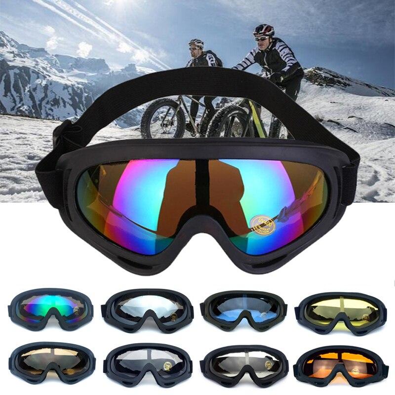 A pair of stylish UV400 cycling glasses with a multi-color frame, designed for outdoor sports and protection against UV rays.