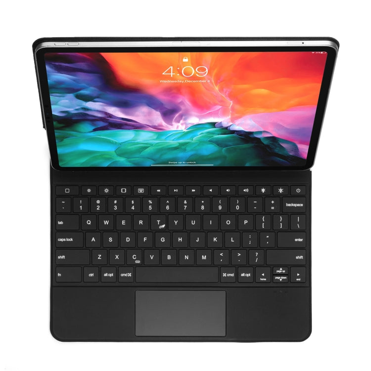 P129 Pro Ultra-thin Detachable Bluetooth Keyboard Leather Tablet Case in black, showcasing its sleek design and detachable keyboard.