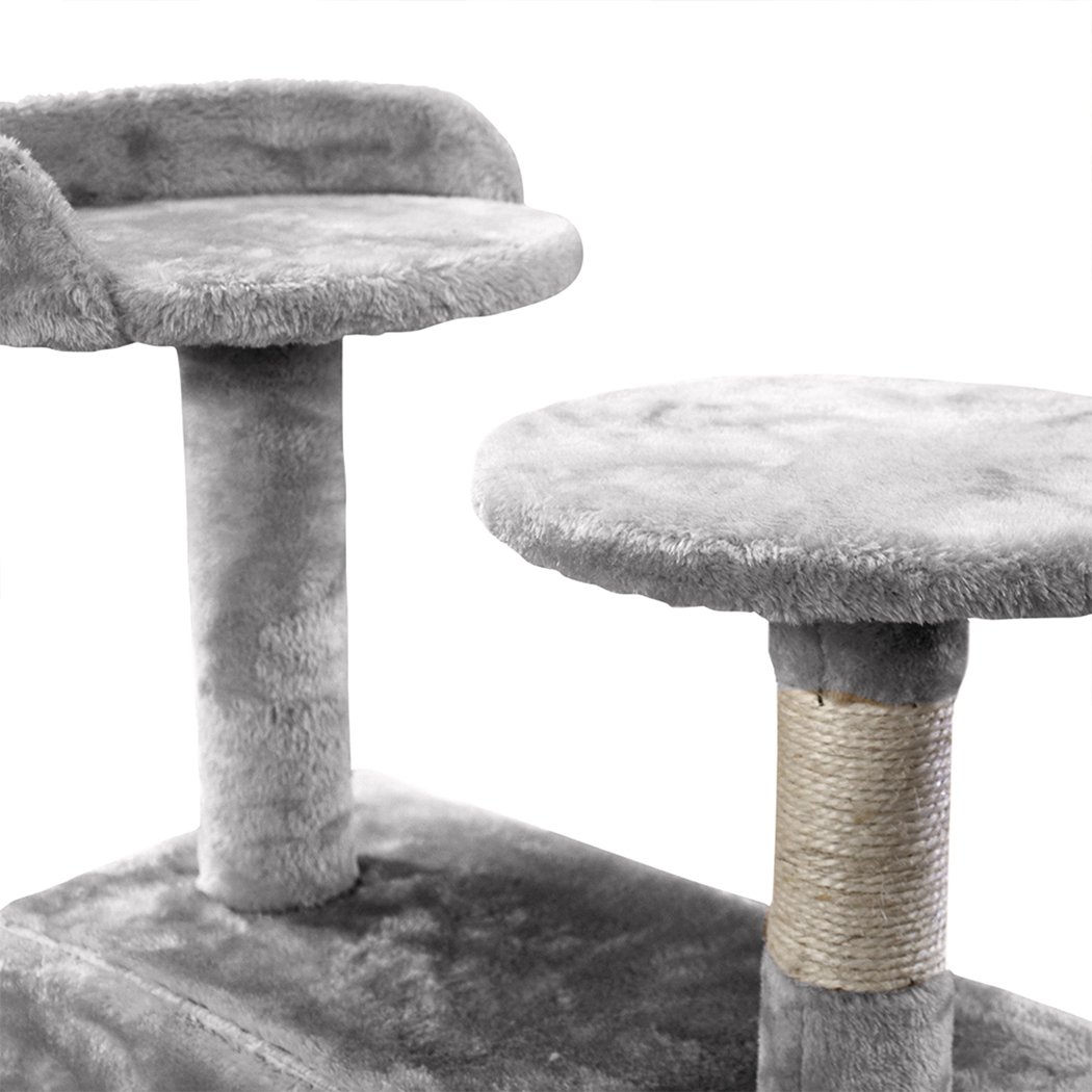 PaWz 1.3M Cat Scratching Post Tree featuring multiple levels, sisal-wrapped posts, and plush velvet covering for comfort.