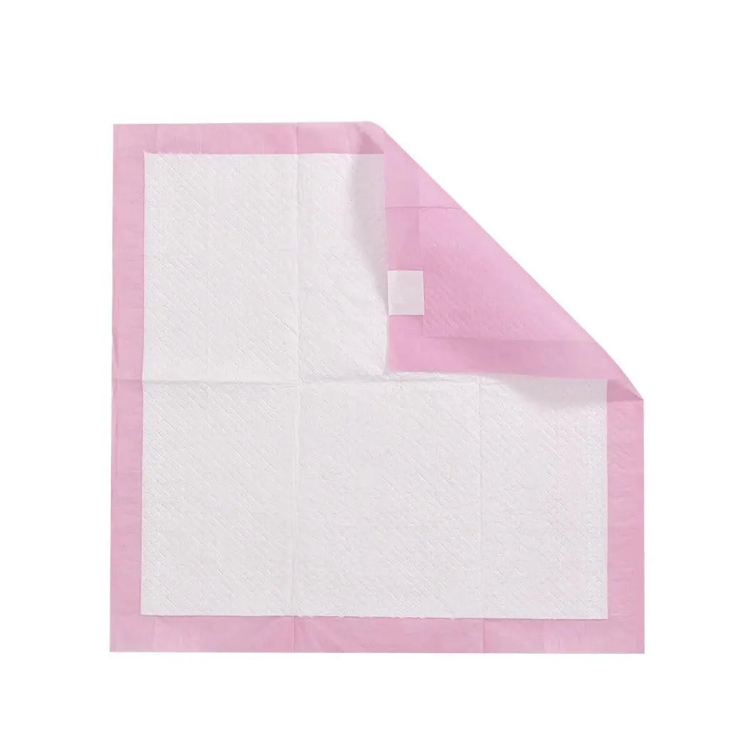 PaWz 50 Pcs 60x60 cm Pet Puppy Toilet Training Pads in lavender color, showcasing their absorbent and soft texture.