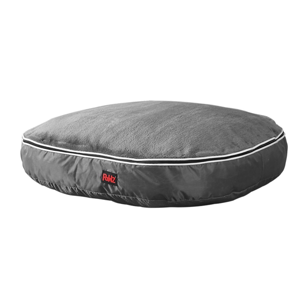 PaWz Heavy Duty Pet Bed Mattress in grey, featuring plush top layer and durable poly-canvas exterior, perfect for dogs and cats.