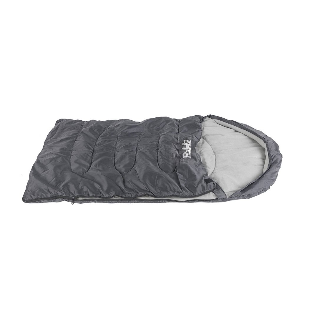 PaWz Pet Bed Dog Beds Sleeping Soft Calming Pillow Mat in grey, showcasing its fleece interior and waterproof exterior.