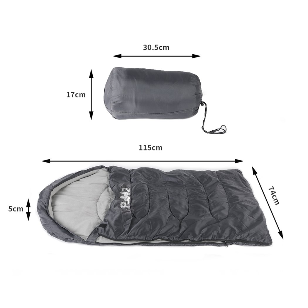 PaWz Pet Bed Dog Beds Sleeping Soft Calming Pillow Mat in grey, showcasing its fleece interior and waterproof exterior.