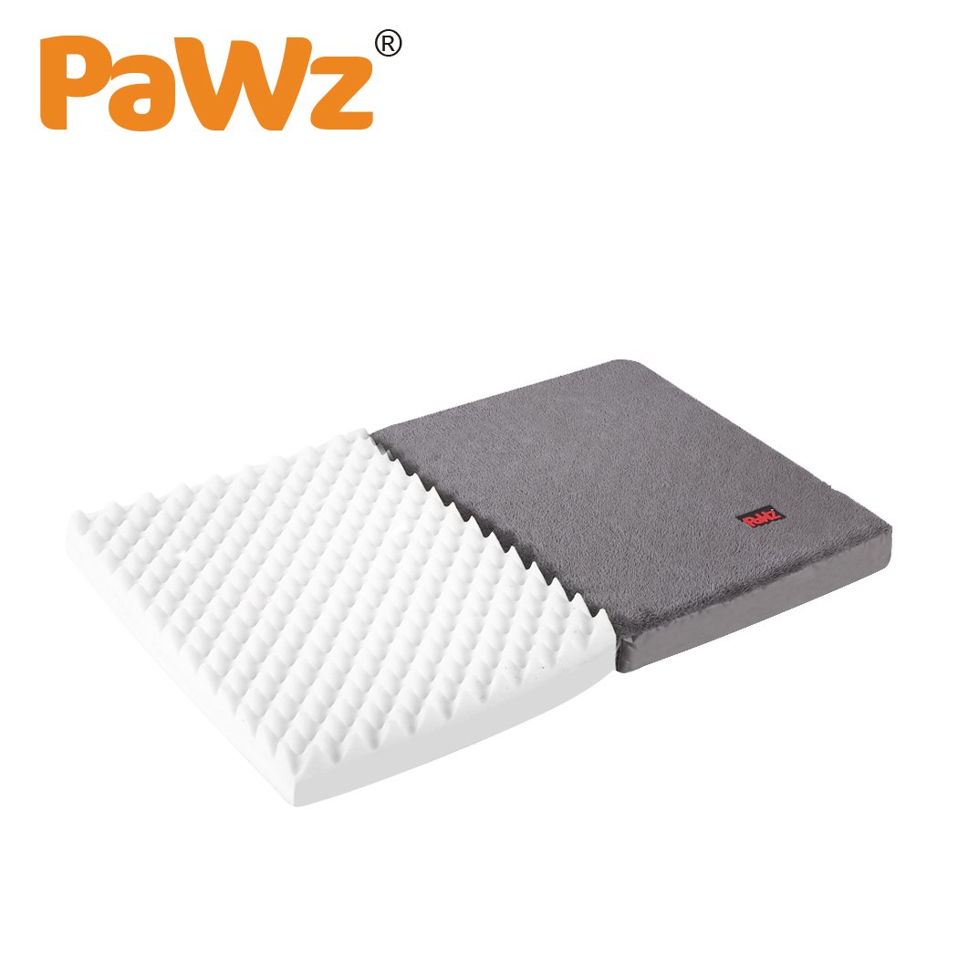 PaWz Foldable Dog Bed in black, featuring a soft plush surface and portable design, ideal for travel and home use.