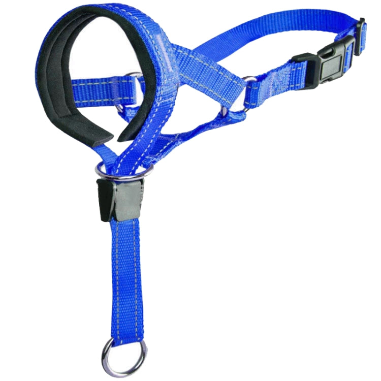 XL blue Pet Anti-Bite Leash Cover Riot Rush designed for dog safety, featuring a wide soft cushion and durable nylon braid material.