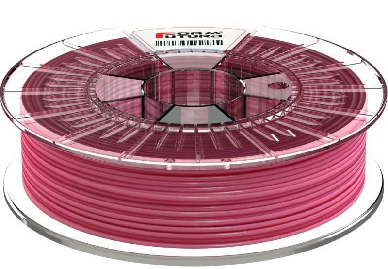 FormFortura HDGlass PETG filament spool, showcasing its high gloss and transparent properties, ideal for 3D printing.