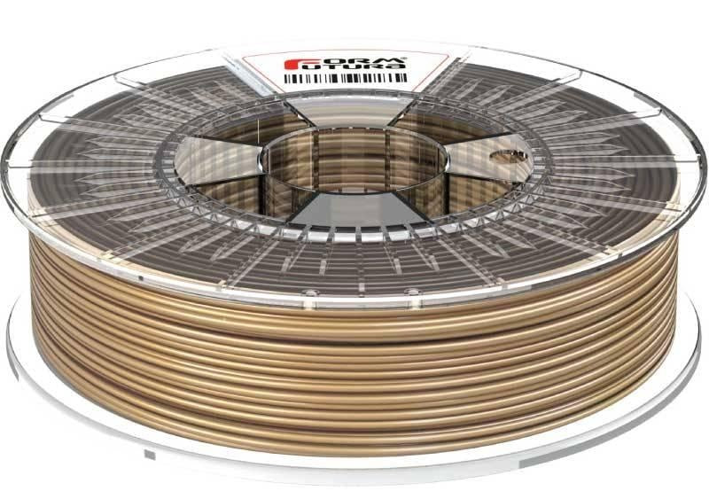 FormFortura HDGlass PETG filament spool, showcasing its high gloss and transparent properties, ideal for 3D printing.