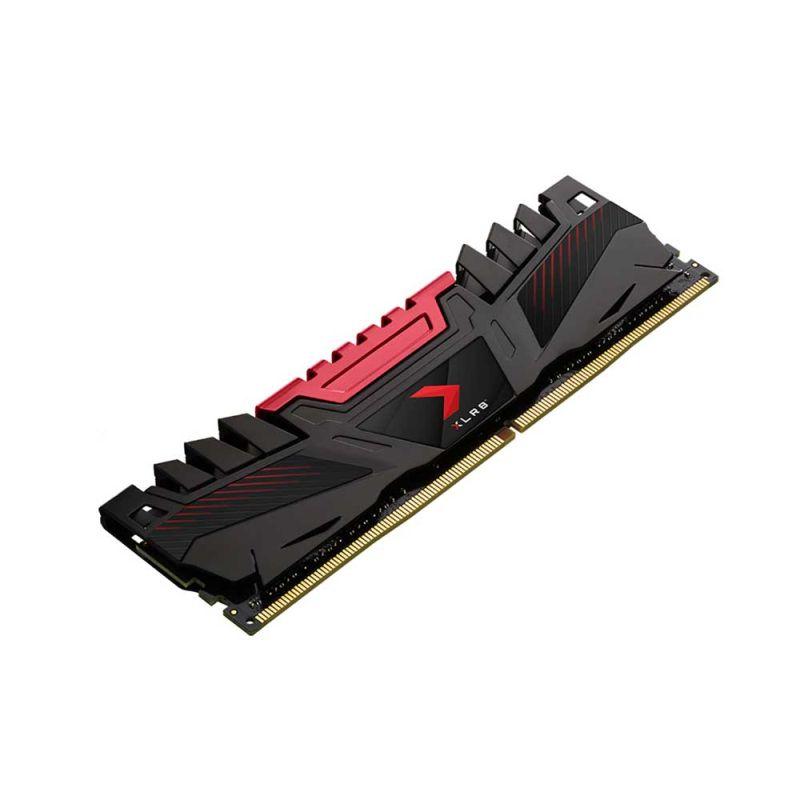 PNY DDR4 UDIMM 2666 8GB memory module showcasing its sleek design and specifications.