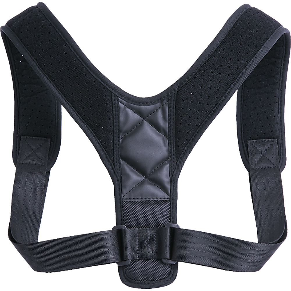 Posture Clavicle Support Corrector Brace, designed to improve posture and relieve shoulder pain, featuring adjustable straps and breathable materials.