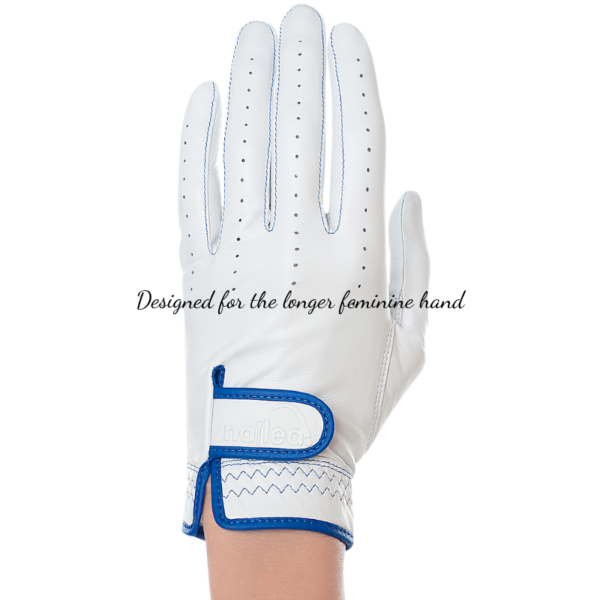 Premium Elongated Golf Gloves designed for women with longer fingers, featuring a luxurious and snug fit for enhanced grip and performance.