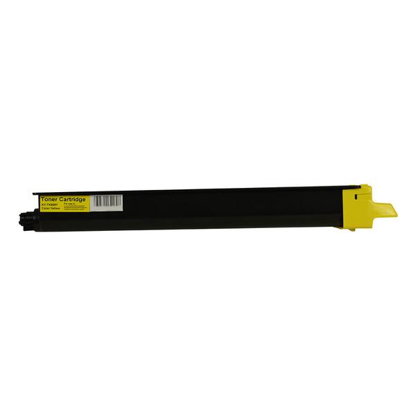 Premium Generic Yellow Toner cartridge for FS-C8025MFP printer, showcasing vibrant yellow color and easy installation design.