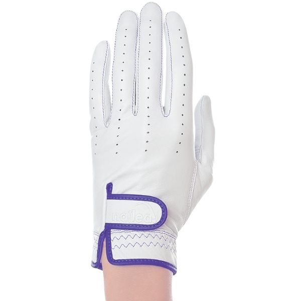 Premium Standard Golf Gloves in white, designed for women, showcasing luxurious material and perfect fit for enhanced grip.