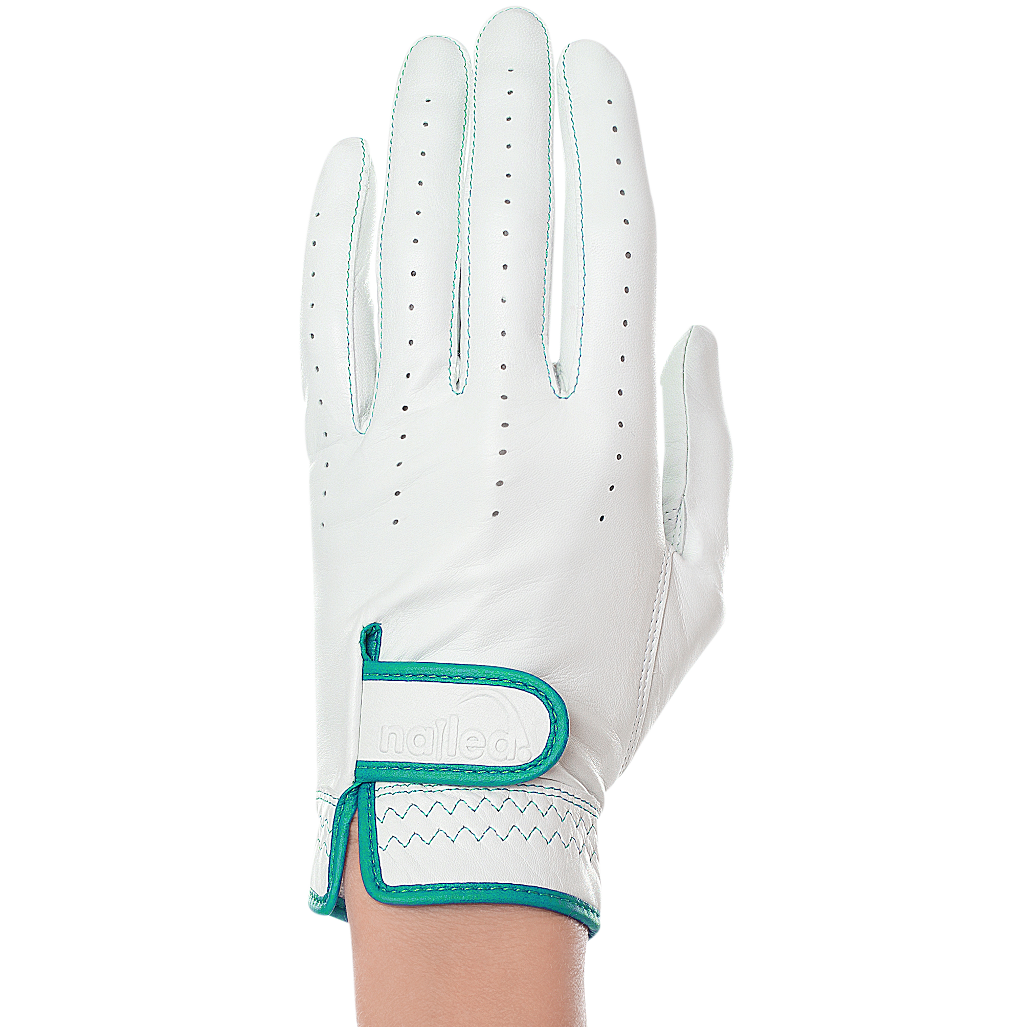 Premium Standard Golf Gloves in white, designed for women, showcasing luxurious material and perfect fit for enhanced grip.