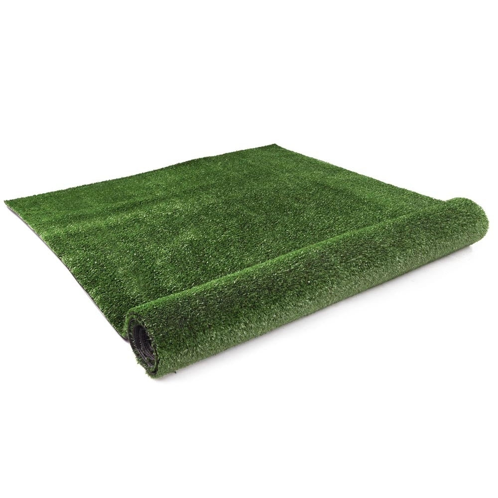 Primeturf Artificial Grass roll in olive green color, showcasing its realistic texture and lush appearance, perfect for outdoor spaces.