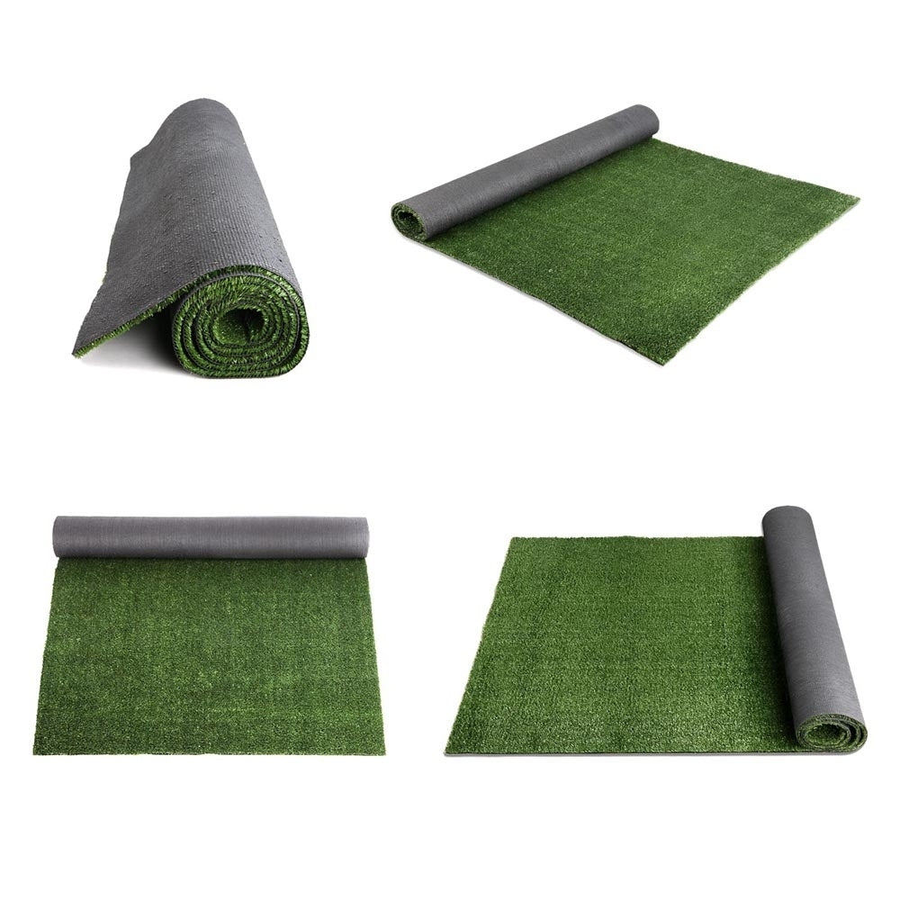 Primeturf Artificial Grass roll in olive green color, showcasing its realistic texture and lush appearance, perfect for outdoor spaces.