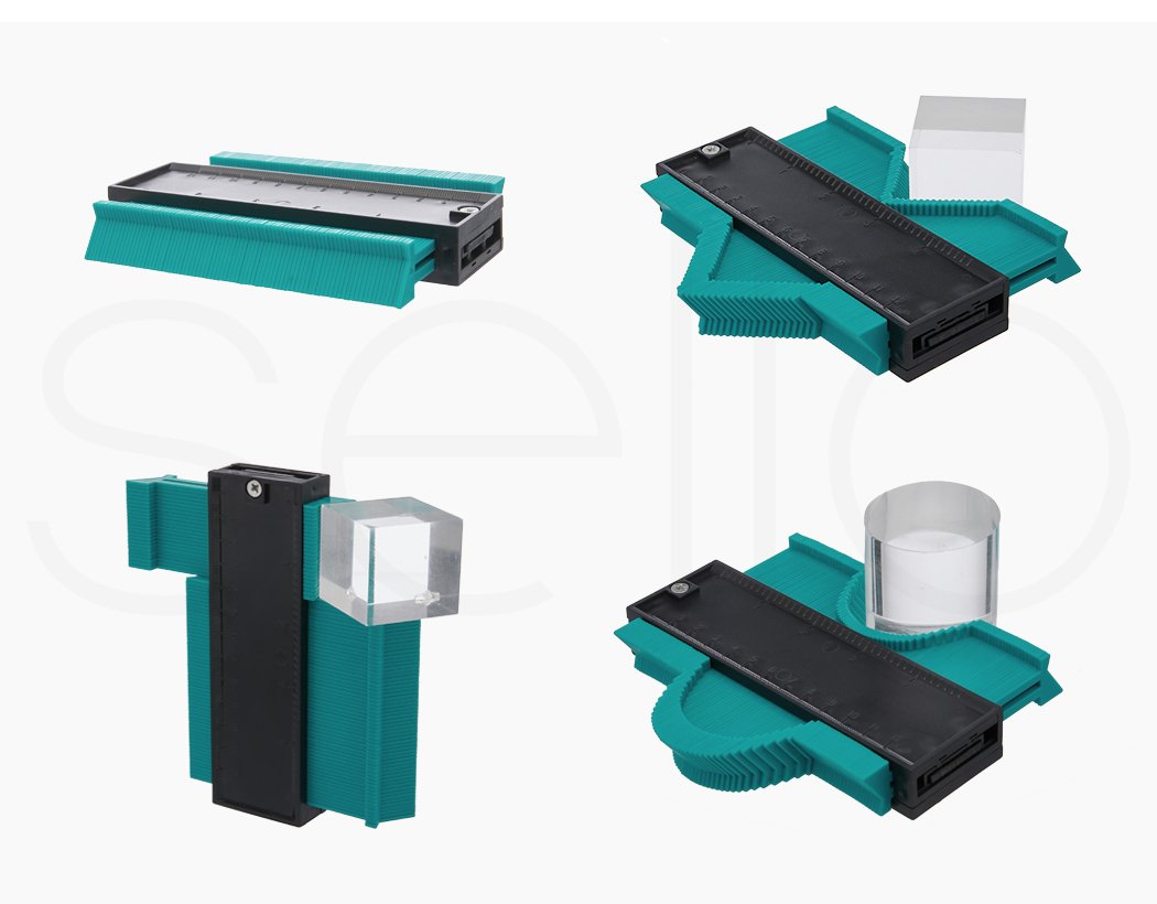 Profile Gauge Shape Contour Duplicator in green, measuring irregular shapes with precision.