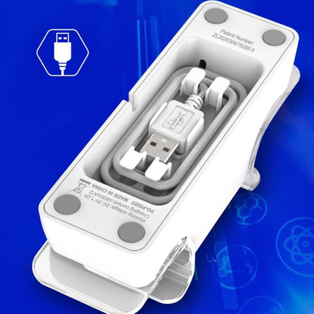 PS5 Controller Charger Double USB Fast Charging Docking Station Stand with LED indicator, designed for Sony PS5 controllers.