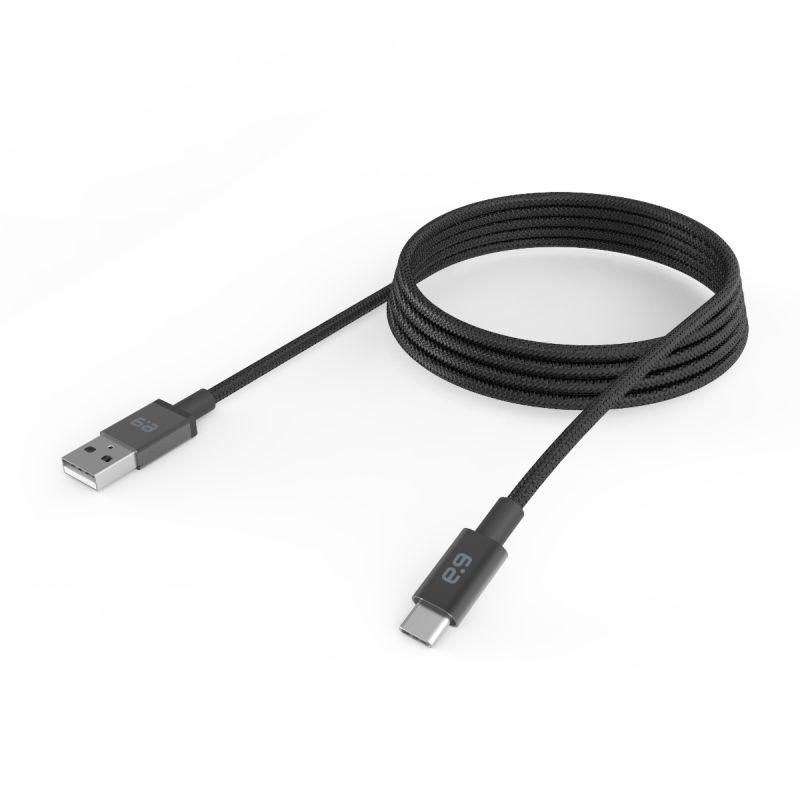 PUREGEAR USBA-USBC M Cable 3m, a durable and flexible cable for fast data transfer and charging.