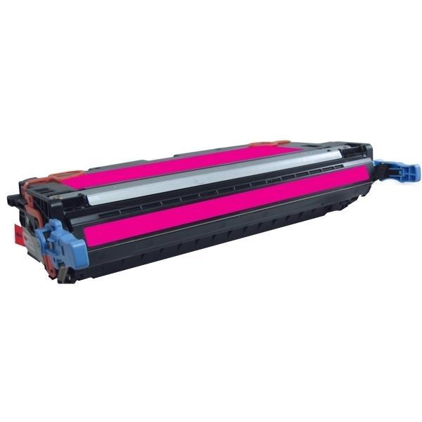 Q6473A #502A Magenta Premium Generic Laser Toner Cartridge, showcasing its vibrant color and design.