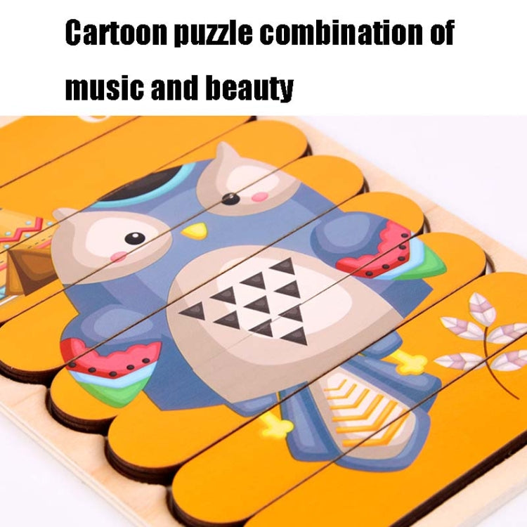 QBT01 Children Double-Sided Wooden Puzzle Toy featuring vibrant pumpkin designs, perfect for cognitive development in kids.