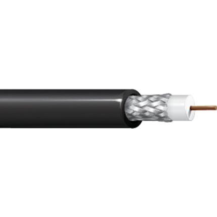 RG58 Cable 100m, a flexible coaxial cable for RF applications, featuring a solid copper conductor and durable insulation.