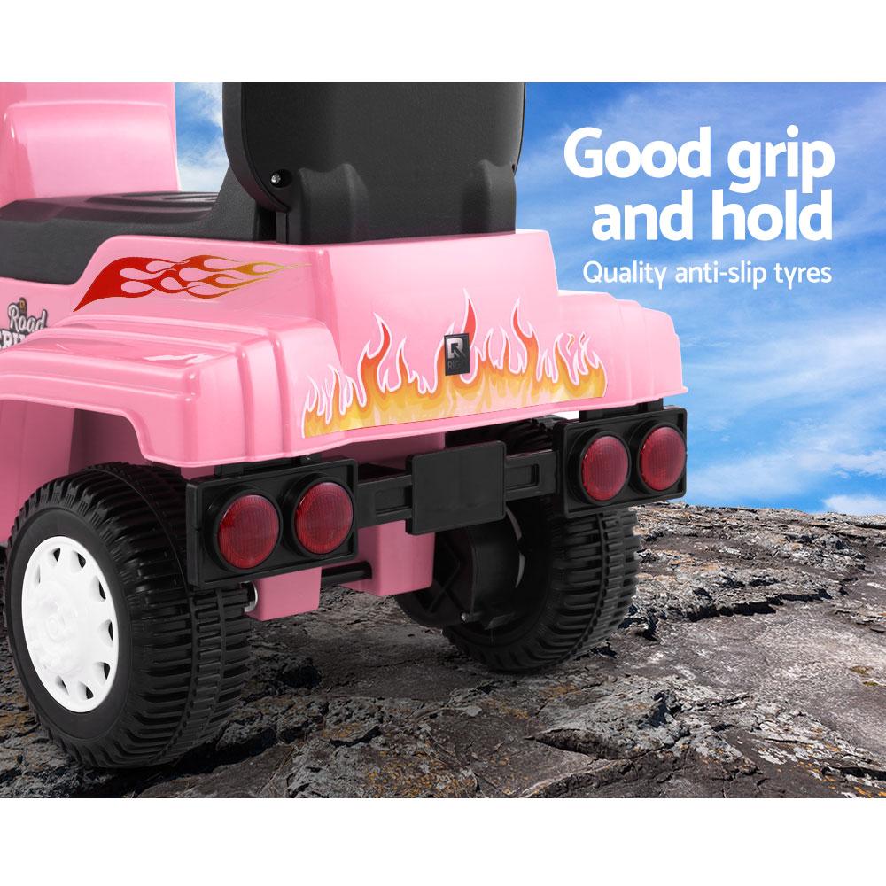 A vibrant kids electric ride on truck in five colors, featuring realistic design, headlights, and anti-slip tyres, perfect for children aged 3-8.