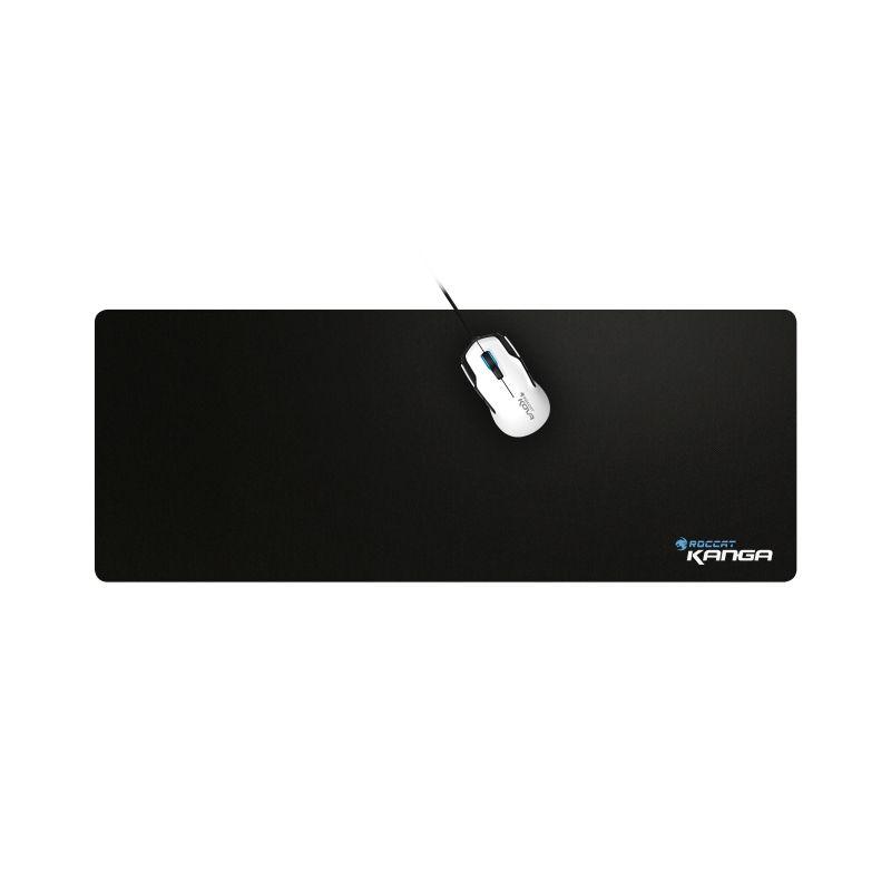 ROCCAT Kanga XXL Mousepad featuring a large, smooth surface with a non-slip rubber base, ideal for gaming.