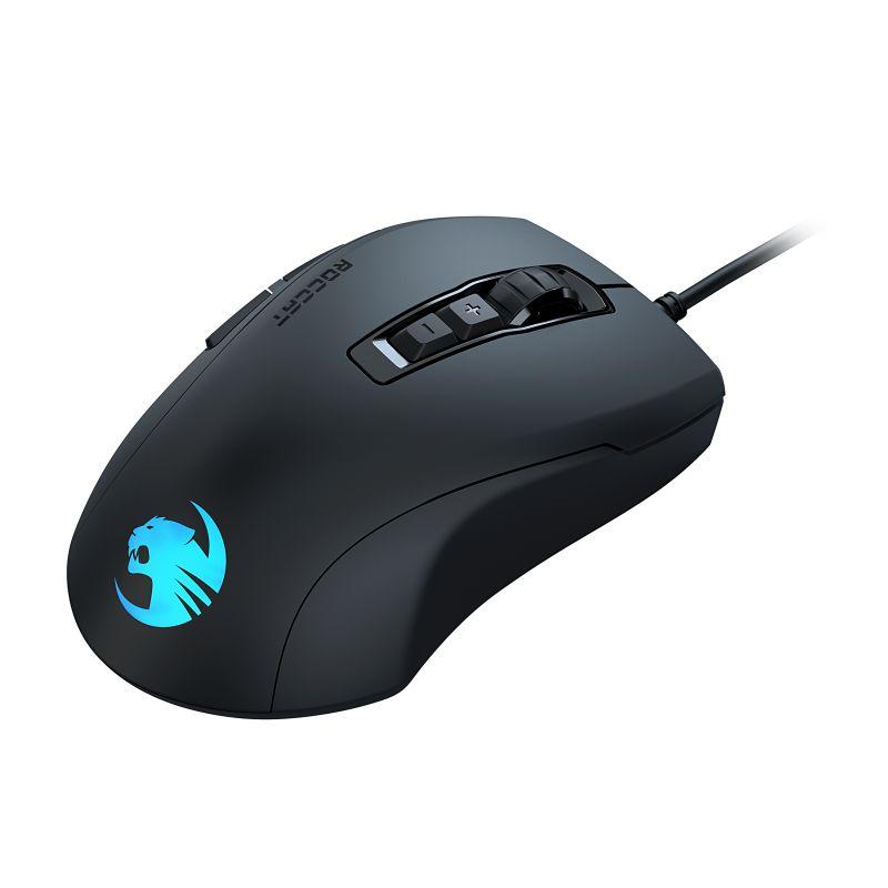 ROCCAT Mouse Kone Pure Ultra showcasing its sleek design and RGB lighting features.