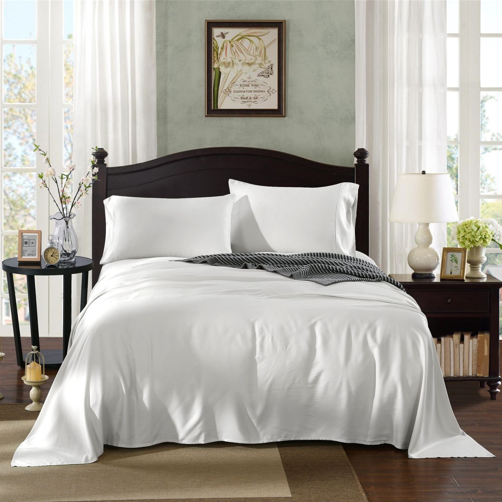 Royal Comfort 1000TC Bamboo Sheet Set featuring luxurious soft texture and elegant design, perfect for modern bedrooms.