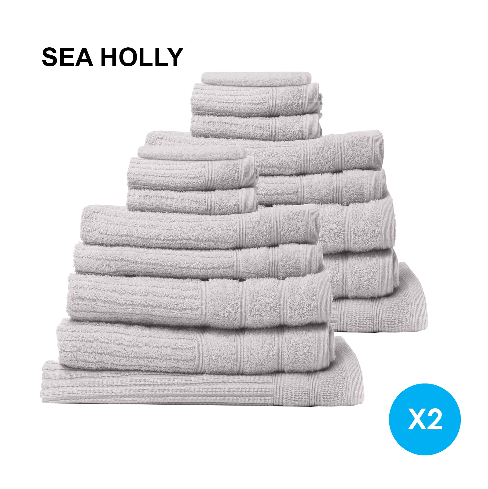 Royal Comfort 16 Piece Egyptian Cotton Eden Towel Set featuring luxurious 600GSM towels in various colors, including bath, hand, and face towels.