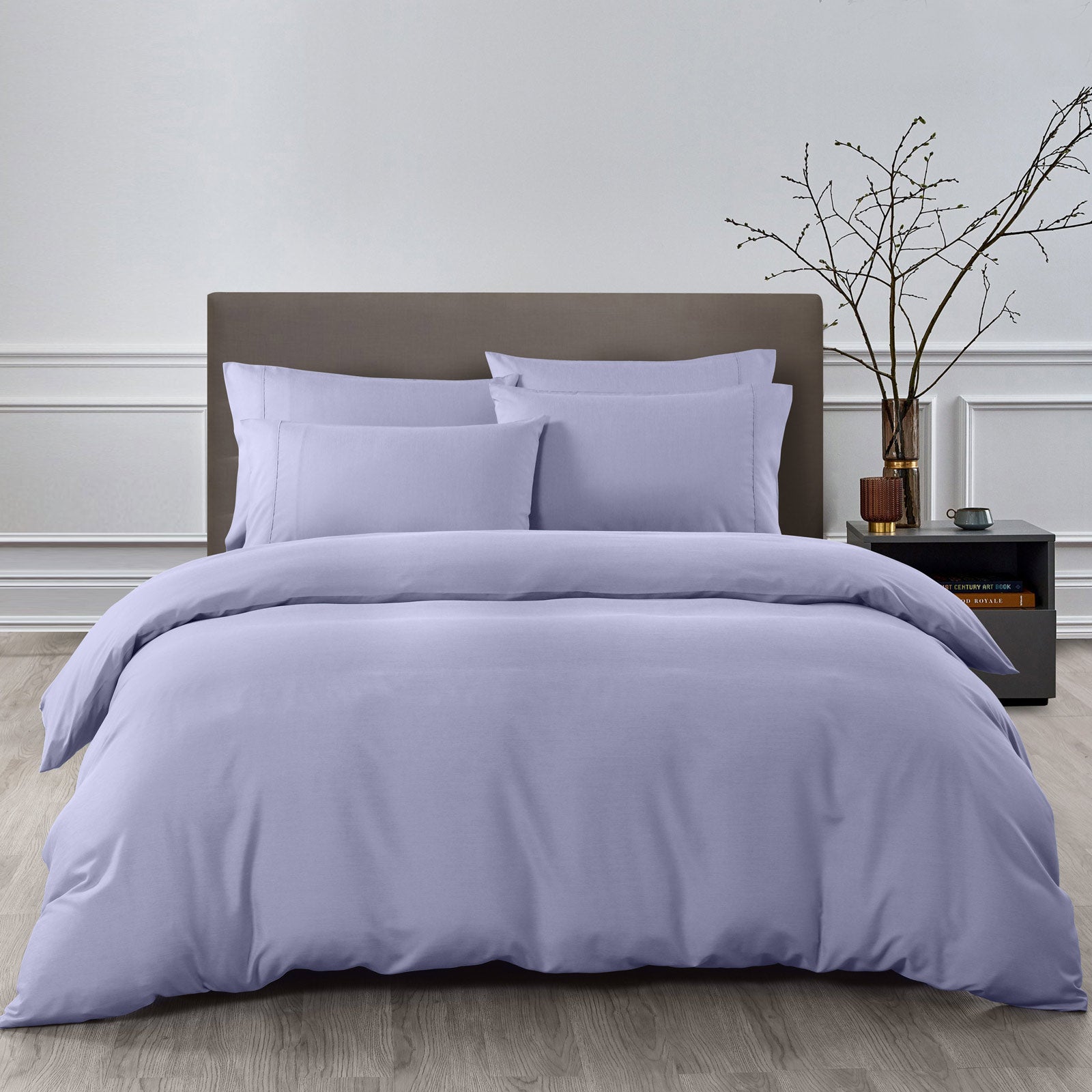 Royal Comfort 2000TC Quilt Cover Set in elegant colors, showcasing its luxurious bamboo blend and soft texture.