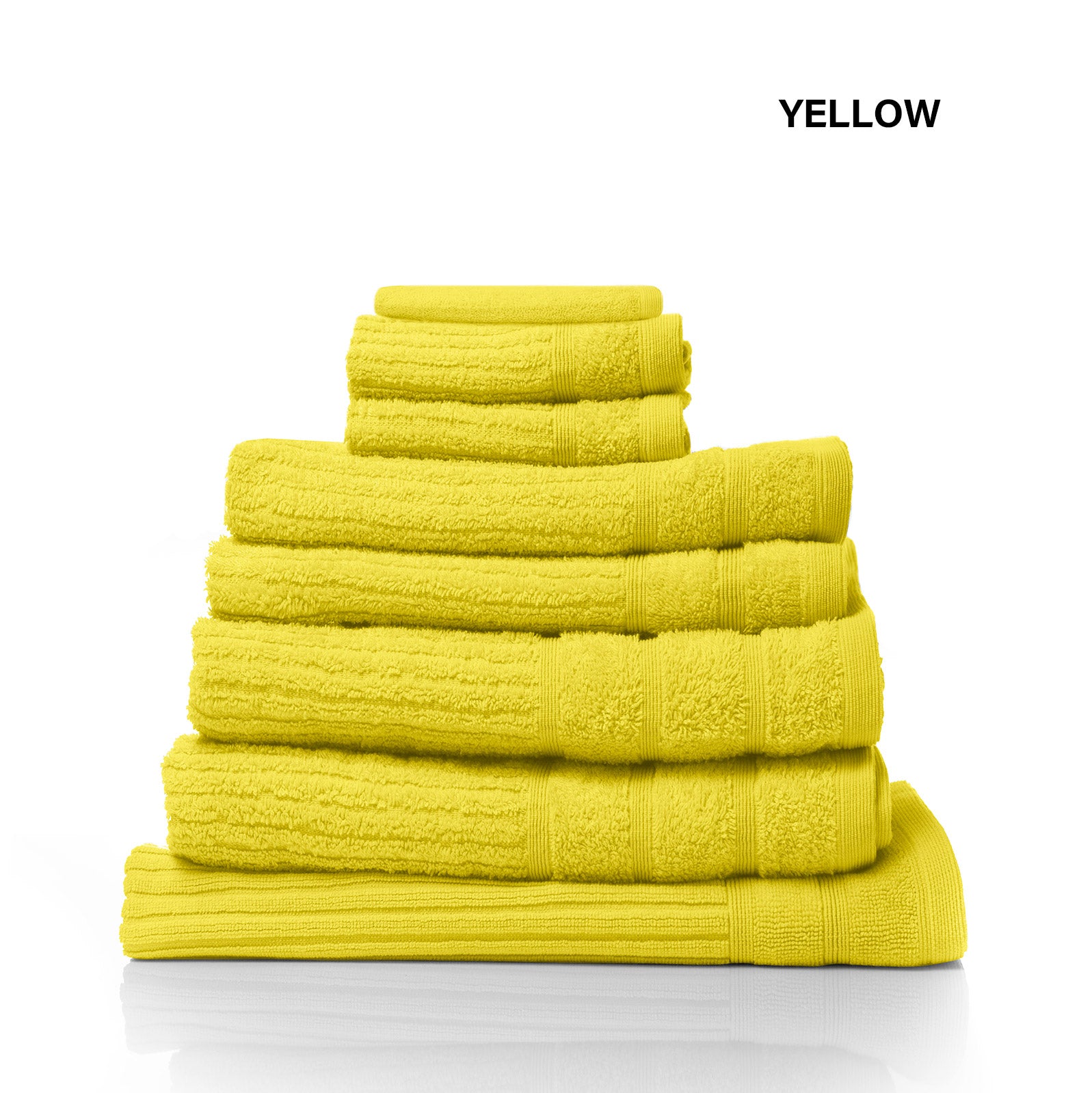 Royal Comfort Eden 600GSM 8 Piece Luxury Bath Towels set in various colors, showcasing softness and elegance.