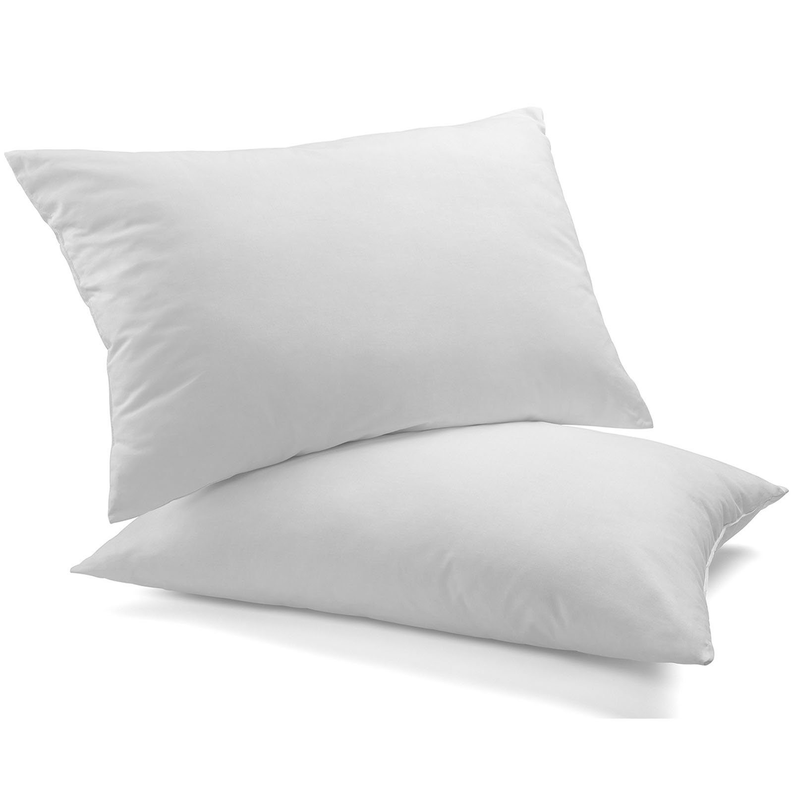 Royal Comfort Luxury Duck Feather & Down Pillow Twin Pack featuring plush 1000GSM fill and soft cotton cover, ideal for a restful sleep.