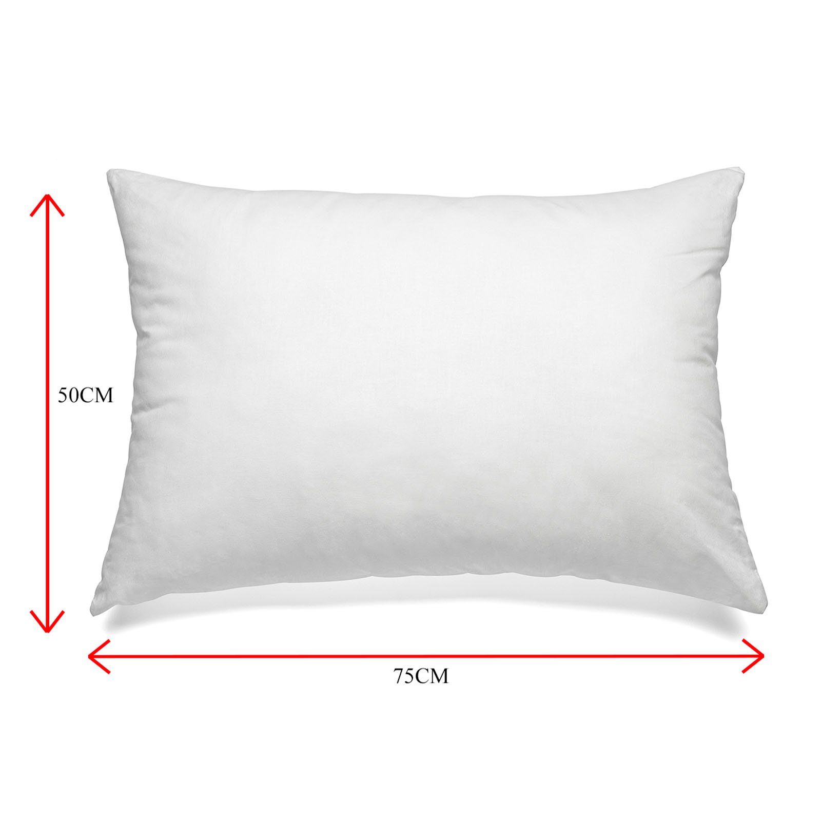 Royal Comfort Luxury Duck Feather & Down Pillow Twin Pack featuring plush 1000GSM fill and soft cotton cover, ideal for a restful sleep.