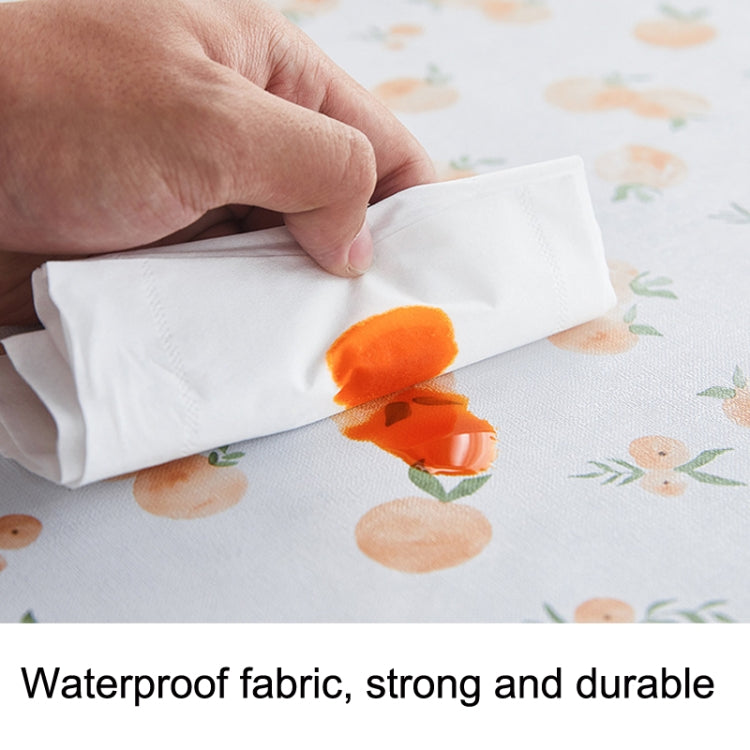 Rural Farm PVC Paper Waterproof Oil Wash Desktop Table Cloth in various sizes and colors, showcasing its soft texture and durability.