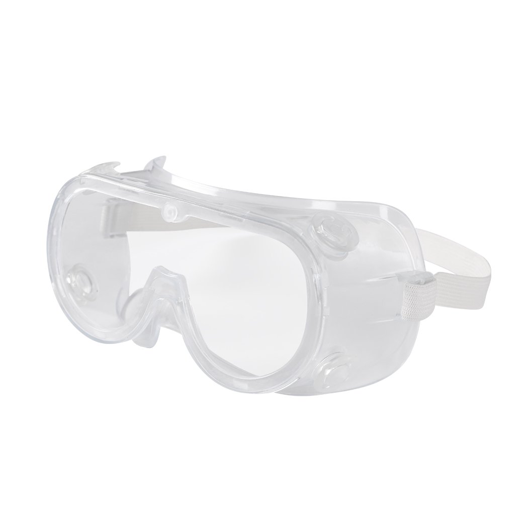 Safety Goggle Glasses featuring clear PC lenses and a rubber seal for a secure fit, ideal for various protective applications.