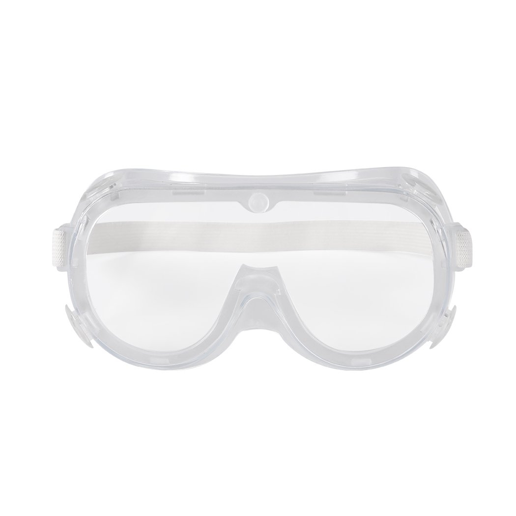 Safety Goggle Glasses featuring clear PC lenses and a rubber seal for a secure fit, ideal for various protective applications.