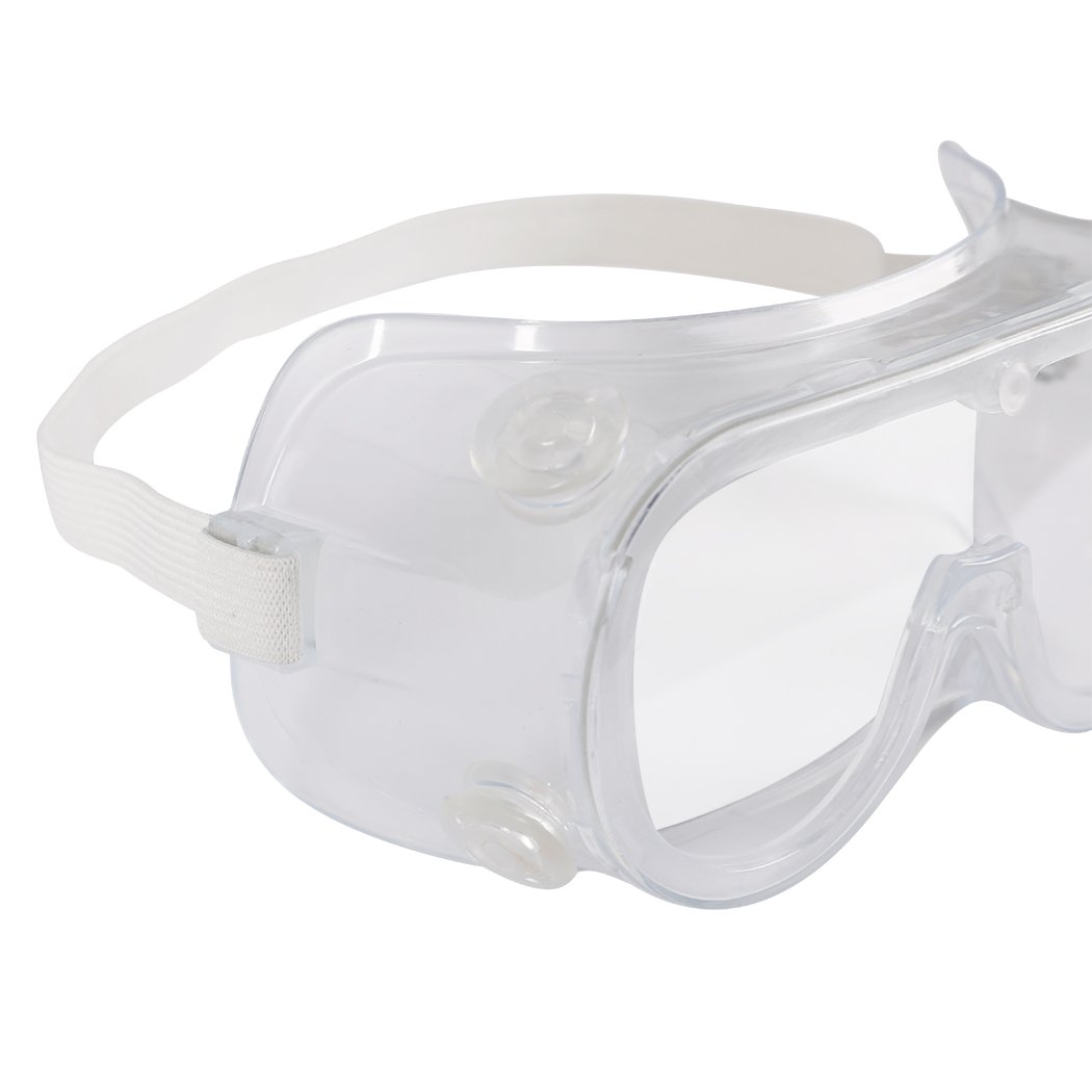 Safety Goggle Glasses featuring clear PC lenses and a rubber seal for a secure fit, ideal for various protective applications.