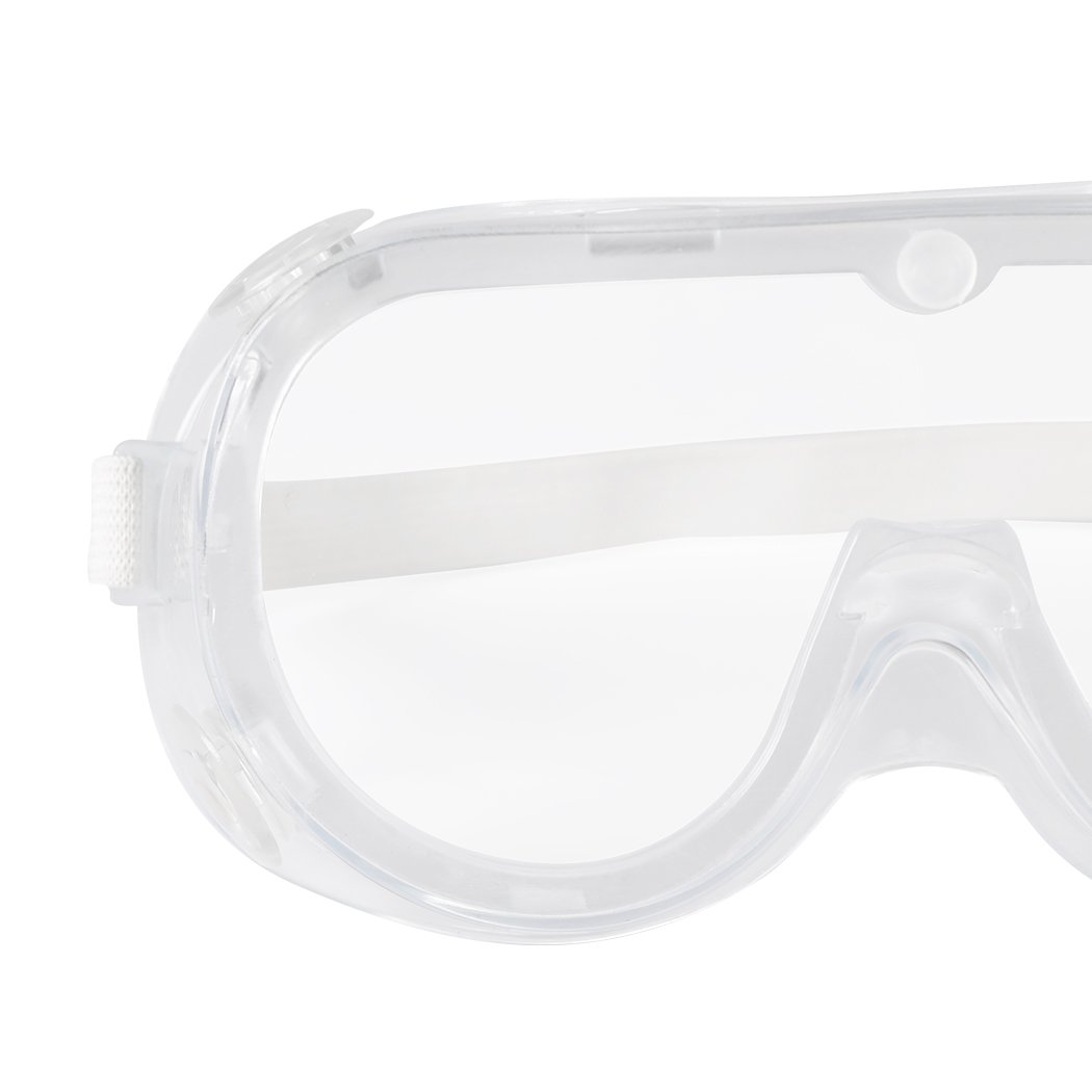 Safety Goggle Glasses featuring clear PC lenses and a rubber seal for a secure fit, ideal for various protective applications.