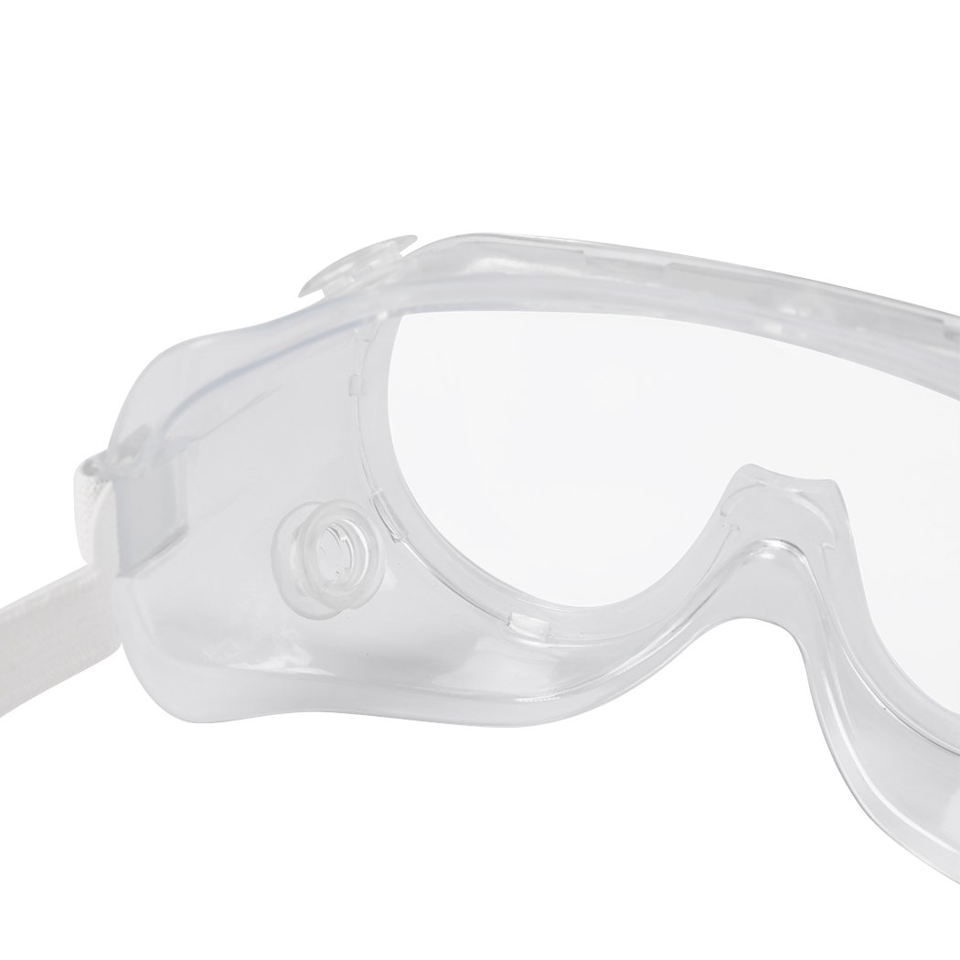 Safety Goggle Glasses featuring clear PC lenses and a rubber seal for a secure fit, ideal for various protective applications.