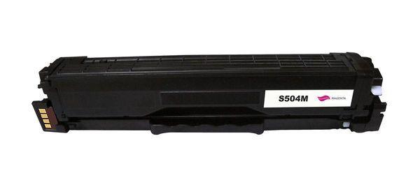 SAMSUNG CLT-C504M Premium Generic Magenta Toner cartridge, showcasing vibrant color and sleek design.