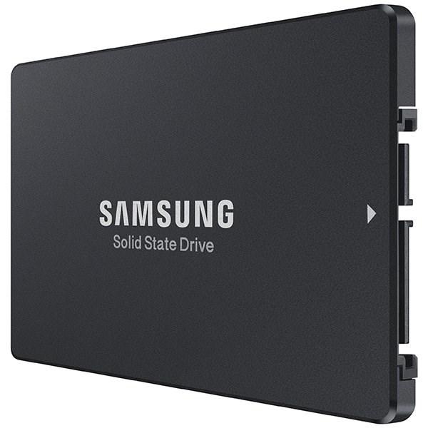 SAMSUNG 883 DCT 1.92TB 2.5' Enterprise SSD with SATA3 interface, showcasing its compact design and high-performance specifications.