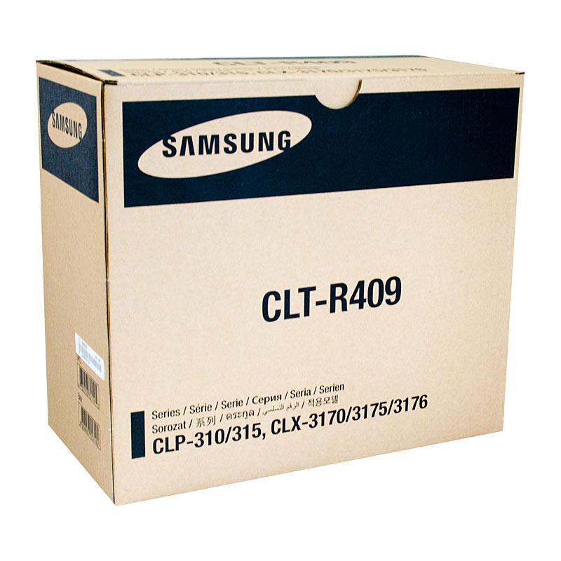 SAMSUNG CLTR409S Image Drum cartridge, designed for high-quality printing with a yield of 25,000 pages, compatible with various Samsung printers.