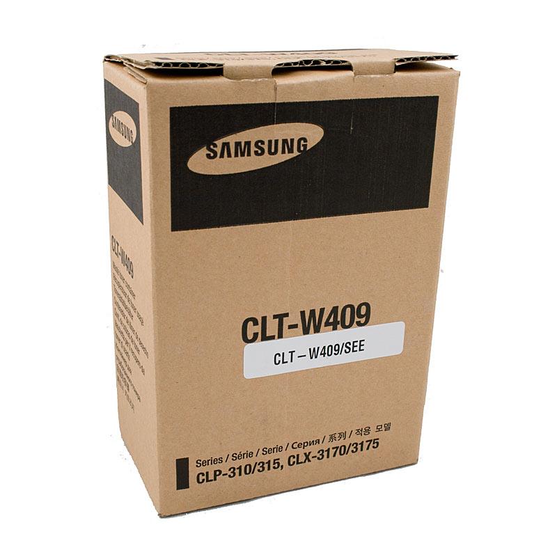 SAMSUNG CLTW409S Waste Bottle designed for efficient toner collection in Samsung printers.