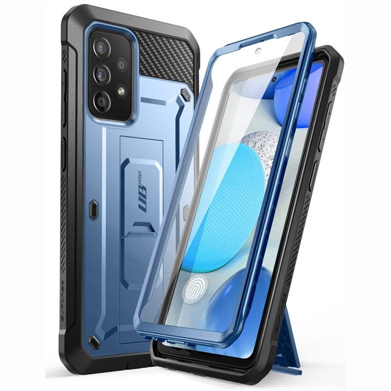 Samsung Galaxy A52 UB Pro Full-Body Rugged Case in black, showcasing its durable design and built-in screen protector.