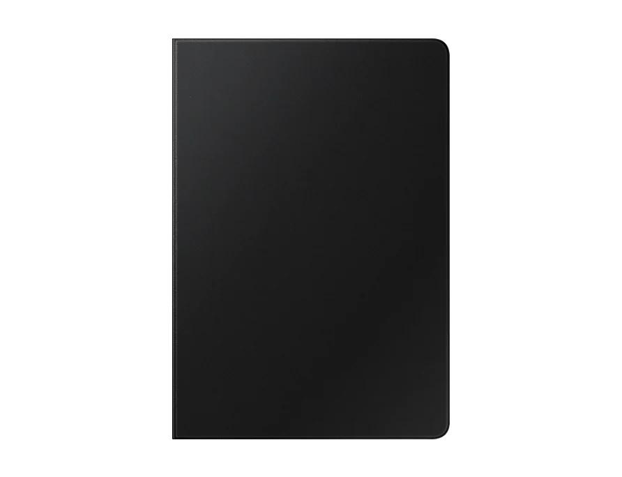 SAMSUNG TAB S7 BOOK COVER BLACK showcasing a sleek design with S Pen compartment and magnetic closure.