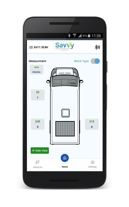 SavvyLevelPLUS S4 device for caravans and motorhomes with advanced features and new app interface.