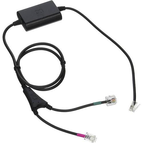 Sennheiser Avaya adapter cable for electronic hook switch, designed for Avaya IP handsets, showcasing its connectors and durable design.