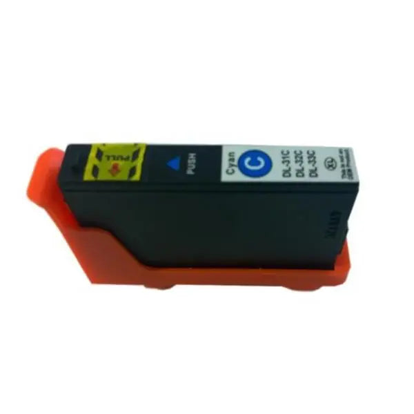 Series 33 Cyan Compatible Inkjet Cartridge with 18ml ink volume, designed for vibrant printing.